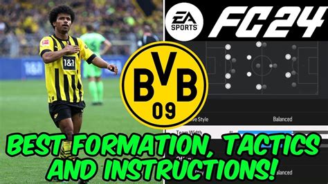 EA FC 24 BEST BORUSSIA DORTMUND Formation Tactics And Instructions