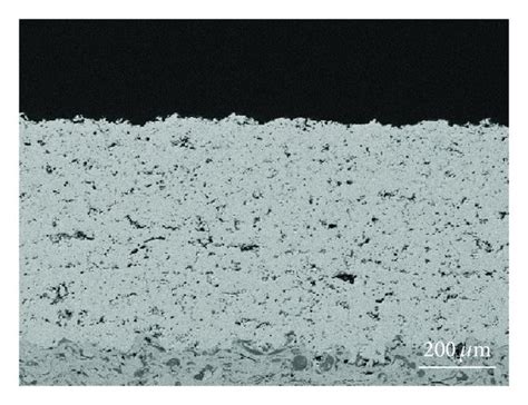 The Cross Section Views Of SEM Micrograph Of 8 Wt YSZ APS Coatings