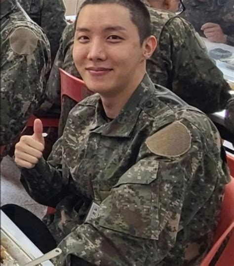 Bts J Hope Shines With Positivity In Military Training Photos