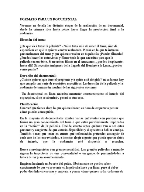 Pdf Formato Para Un Documental Dokumen Tips