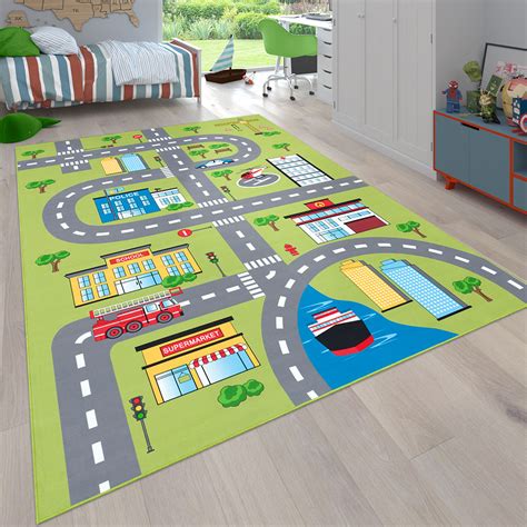 Kinder Teppich Kinderzimmer Auto Spielteppich Mirai Trading Gmbh