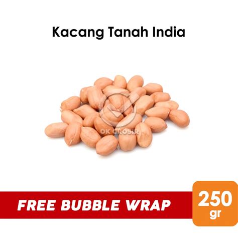 Jual Kacang Tanah India Kacang Tanah Mentah 250 Gr Shopee Indonesia