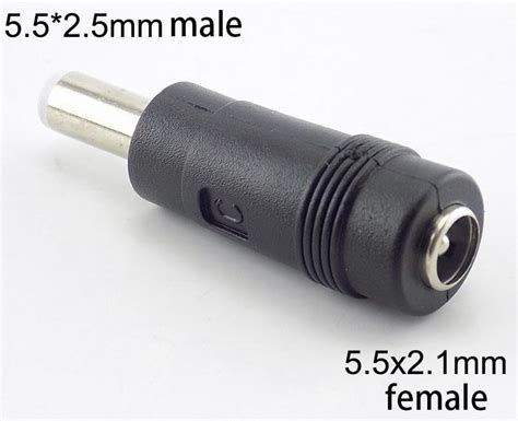 DC Plug Converter 5.5x2.1mm Female to 2.5mm Male