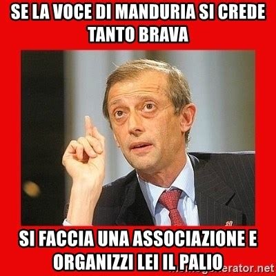 Se La Voce Di Manduria Si Crede Tanto Brava Si Faccia Una Associazione