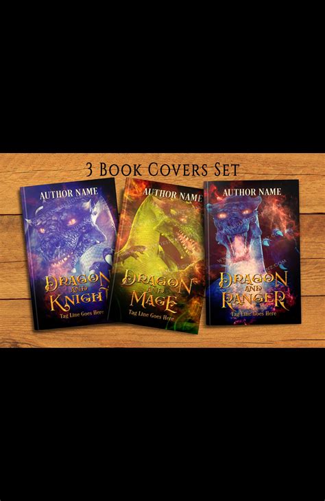 Dragon 3 book covers set - The Book Cover Designer