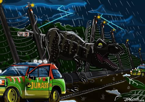 T-Rex trouble Jurassic Park fan art : r/JurassicPark