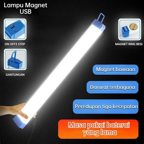 Jual Lampu Led Neon Panjang Emergency Darurat Super Terang Usb Charging