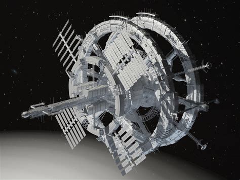 Sci Fi Space Station 3d Model Cgtrader