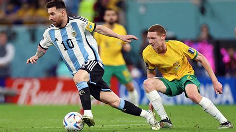 Aksi Lionel Messi Saat Argentina Melawan Australia Di Babak 16 Besar