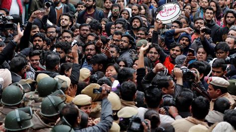 Jnu Students Across India Protest Against Campus Attack Bbc News