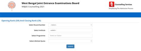 Wbjee Cutoff 2024 Expected Check Rank List Previous Year Cutoffs