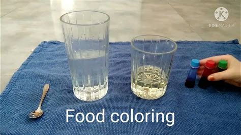 Oil Water And Food Coloring Fun Science Experiment Youtube