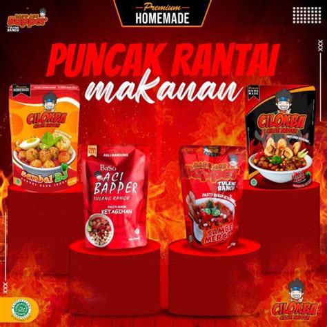 Jual Baso Aci Bapper Tulang Rangu Original Sambel Mercon Cilokba Sambel