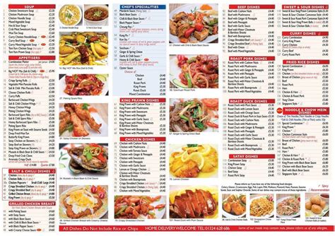 Menu At Canton Chinese Takeaway Falkirk Fast Food Falkirk