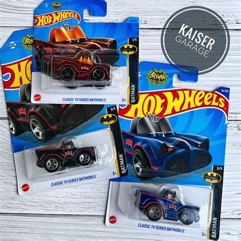 Hot Wheels COMBO PCS Classic TV Series Batmobile BATMAN Shopee Malaysia
