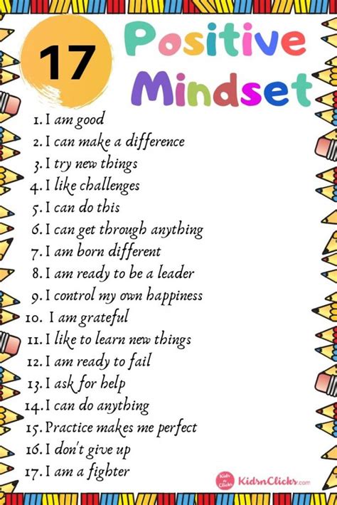 Printable Positive Affirmations For Students