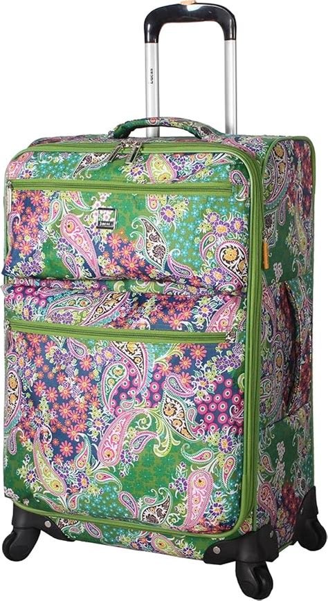 Lucas Printed Softside 24 Lightweight Expandable Luggage With Spinner