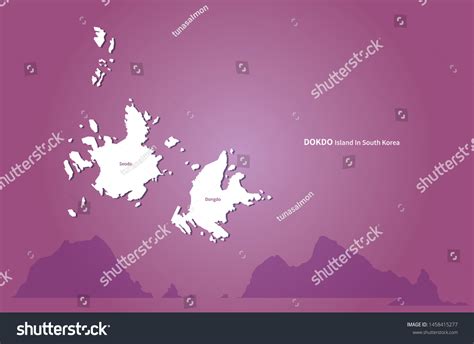 vector map of dokdo island in korea - Royalty Free Stock Vector ...