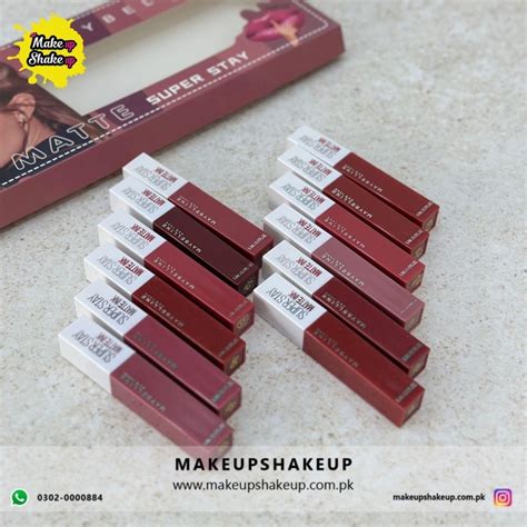 Maybelline Super Stay Matte - 12 Pcs - Makeup Shakeup (Pvt) Ltd