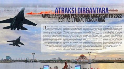 Atraksi Pesawat Duyung Penerjun Payung Jet Tempur Sukhoi Awali