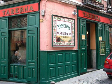 Taberna El Almendro Madrid Fachadas De Tiendas Tiendas Restaurantes