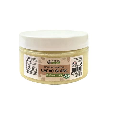 Beurre De Cacao Blanc Bio