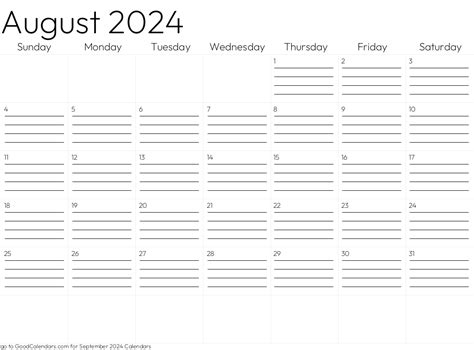 2024 Monthly Calendar Printable Landscape Designs - Calendar List 2024