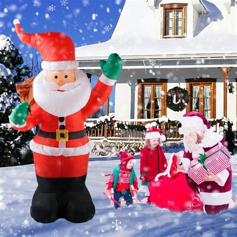 Pap Noel Inflable Con Luces Led Incorporadas Modelo Inflable De M