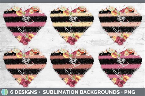 Ruby Florals Heart Distressed Clipart By Enliven Designs Thehungryjpeg