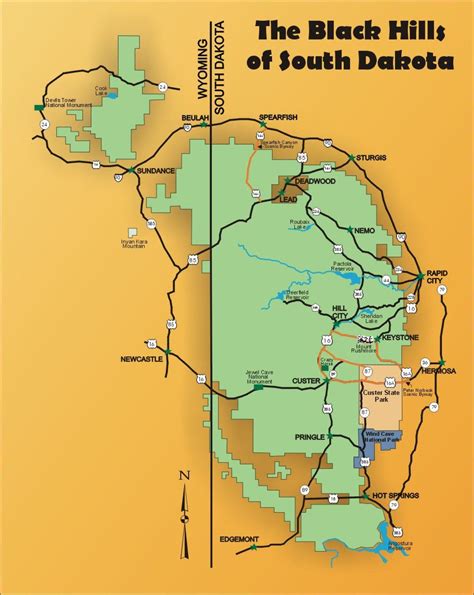 South Dakota Road Trip Map - Best Tourist Places in the World