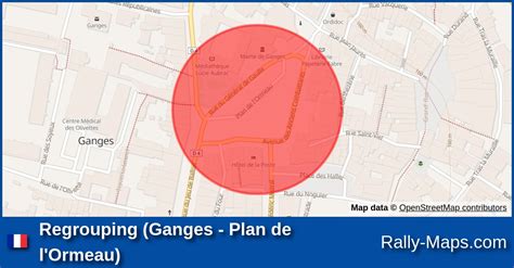 Regrouping Ganges Plan de l Ormeau stage map Critérium des