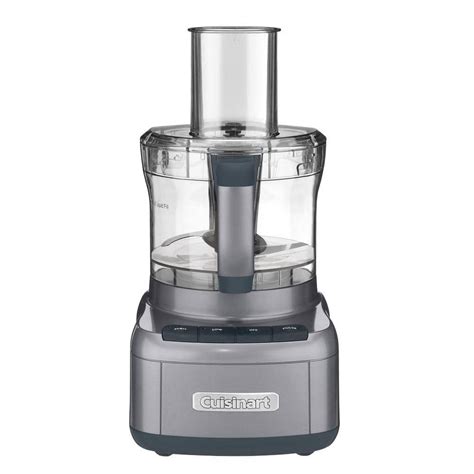 Cuisinart Elemental 8 Cup Gunmetal Food Processor Fp 8gmp1 The Home Depot