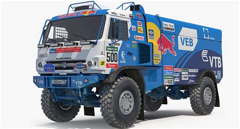 Dakar Racing Truck Kamaz Vk D Model Cgtrader