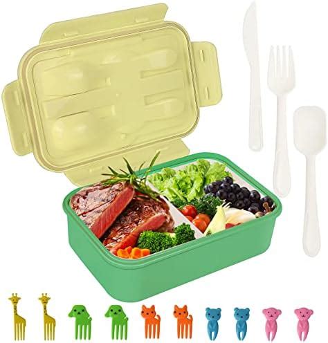 Nozvyci Bo Te Bento Box Pour Enfants Lunch Box Avec Compartiment E