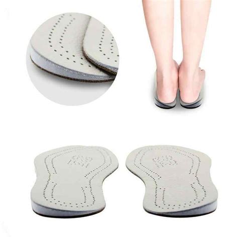 Pronation Eva Leather Orthopedic Insoles For Flat Foot Arch Support Shoes Pad Correct O X Leg