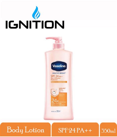 Vaseline Healthy Bright SPF 24 Sun Pollution Protection 350ml Lazada