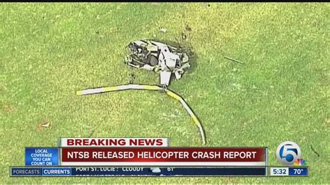 Ntsb Releases Report In Fatal Helicopter Crash Youtube