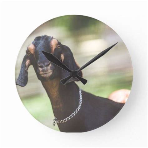 Goat Clock 4040 By Mannerzisms Clock Wall Clock Goats