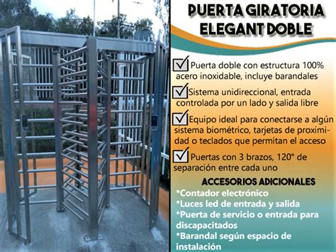 Puertas Giratorias Para Control De Acceso