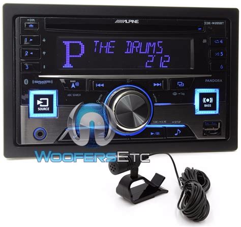 Alpine Cde W265bt Double Din Bluetooth Cd Mp3 Iphone Ipod 9 600 00