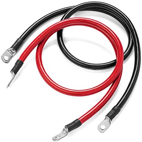 Spartan Power Battery Cable 2 Foot 4 Gauge Awg Wire Set 516″ M8 Atv Battery Store