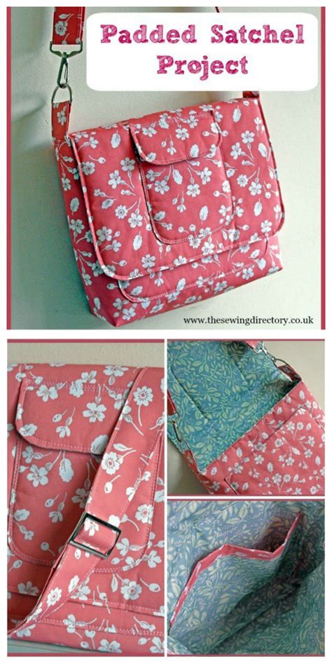 Padded Satchel Messenger Bag FREE Sewing Pattern Sew Modern Bags