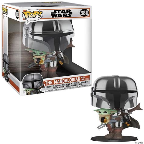 Star Wars The Mandalorian 10 Inch Pop Vinyl Figure Chrome Mandalorian W