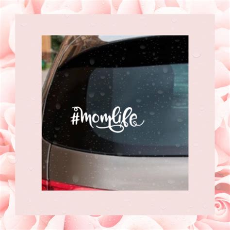 Momlife Car Decal Mom Life Vinyl Car Decal Window Etsy