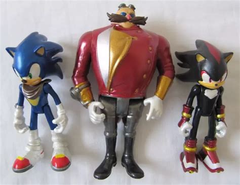 Rare Tomy Sega Sonic The Hedgehog Boom Metallic Box Set Figures Shadow