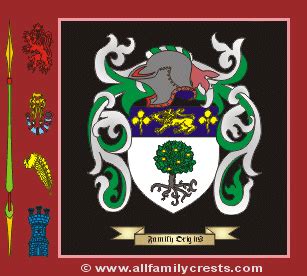 Dowling family crest and meaning of the coat of arms for the surname Dowling, Dowling name origin