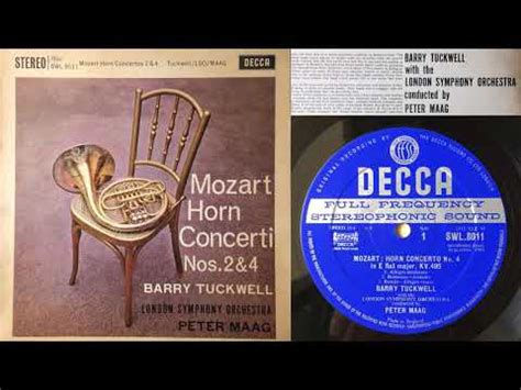 Mozart Barry Tuckwell London Symphony Orchestra Peter Maag Mozart