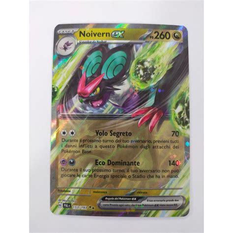 Carta Pokemon NOIVERN EX PAL It 153 193 Rara Mint Evoluzioni A Paldea