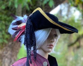 Tricorn Pirate Hat - Etsy