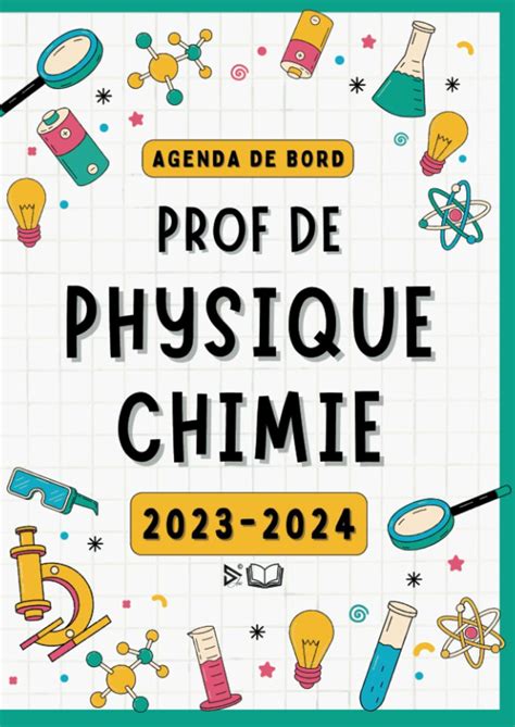 Amazon Fr Agenda De Bord Prof De Physique Chimie 2023 2024 Carnet De